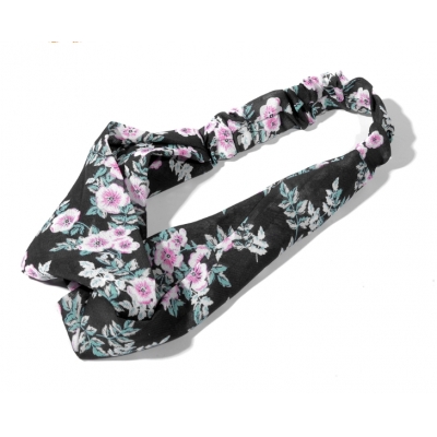 SUNHOO Women's Headbands Floral Print Headwrap Twist Knot Hair Band Yoga Head Wraps Sports Elastic Turban